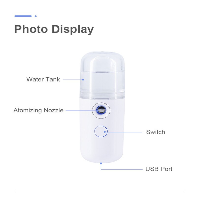 Mini face revitalizer sprayer