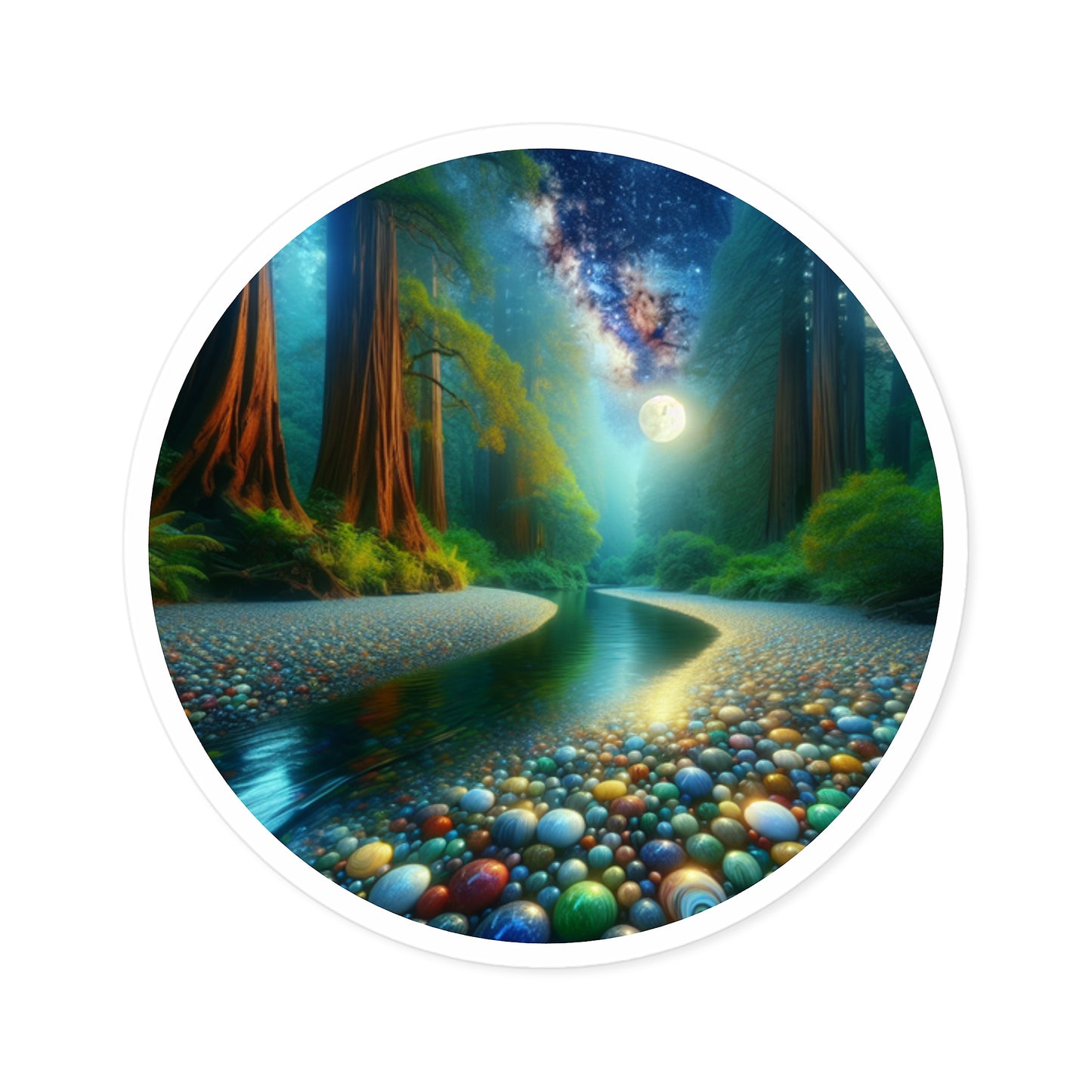 Lucid Redwood Marble Dreams Sticker